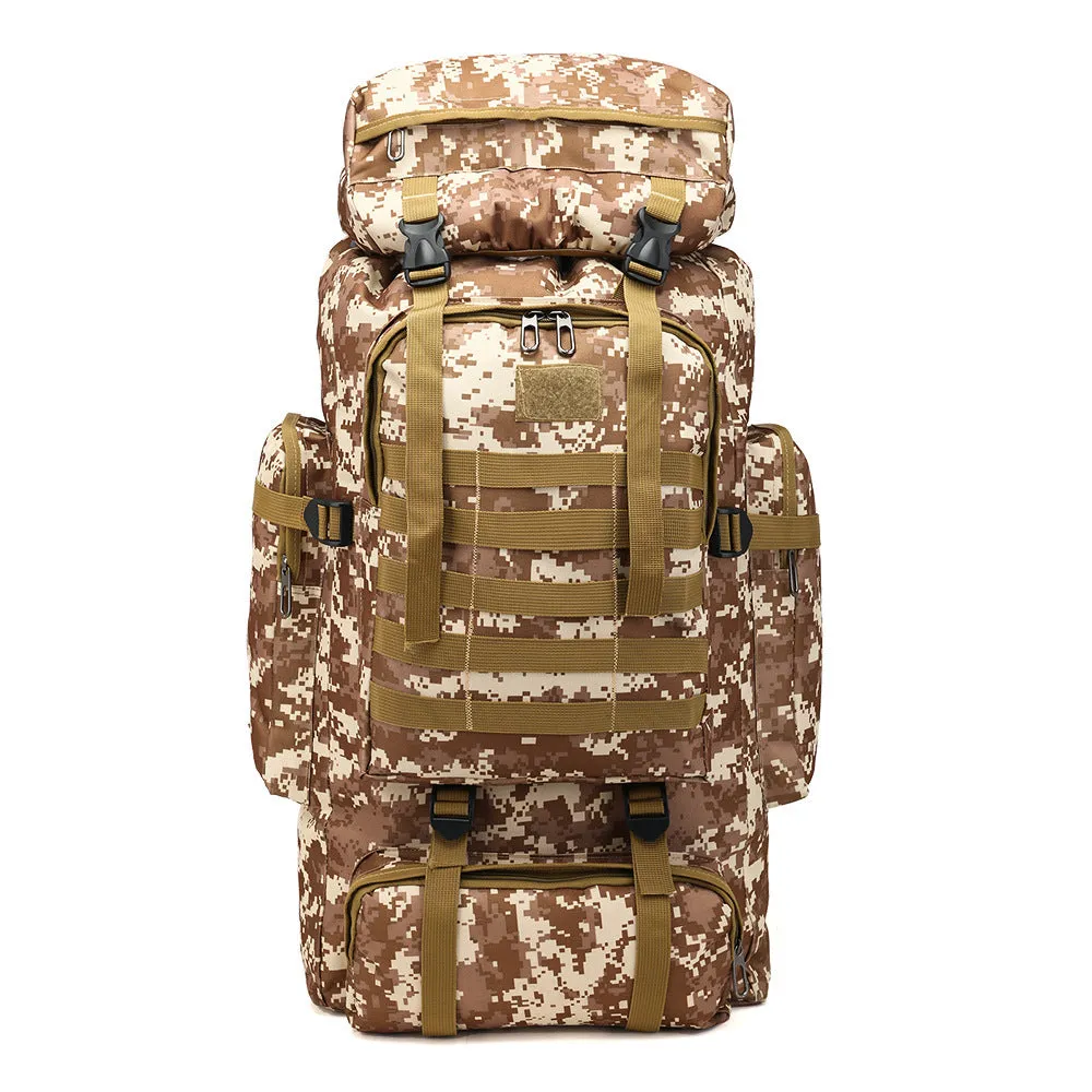 Oxford cloth large capacity outdoor sports mountaineering bag in green