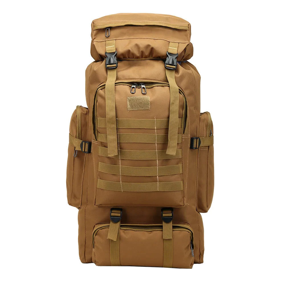 Oxford cloth large capacity outdoor sports mountaineering bag in green