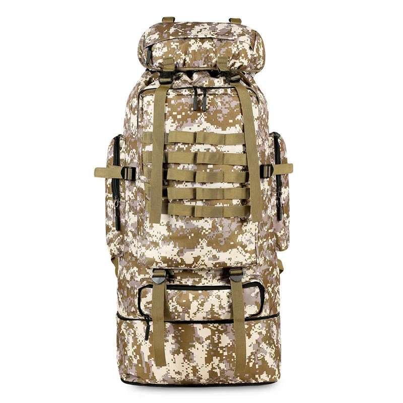 Oxford cloth large capacity outdoor sports mountaineering bag in green