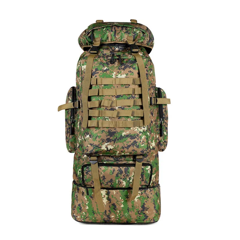Oxford cloth large capacity outdoor sports mountaineering bag in green