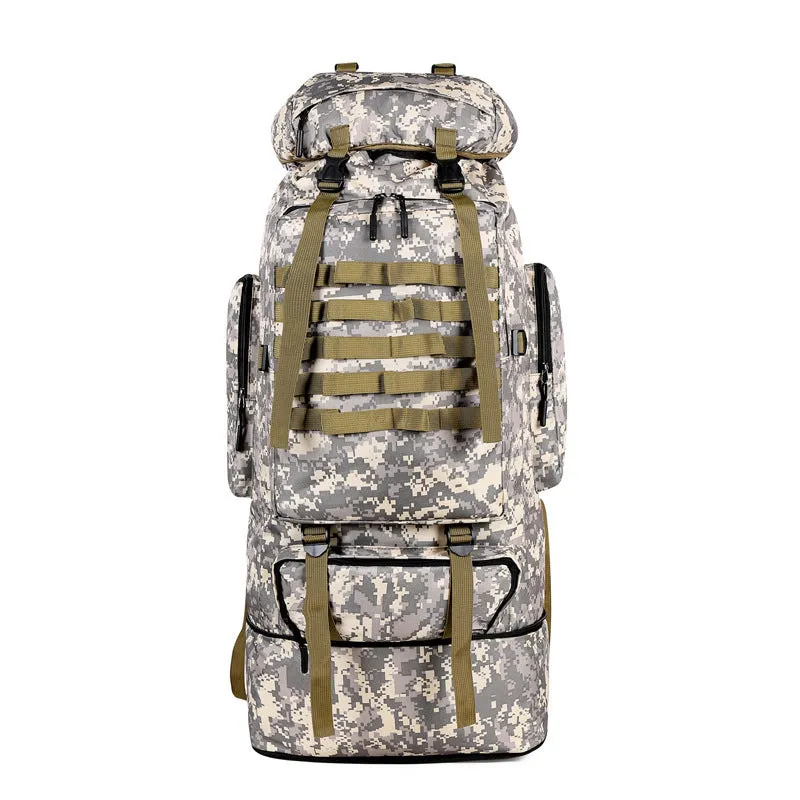 Oxford cloth large capacity outdoor sports mountaineering bag in green
