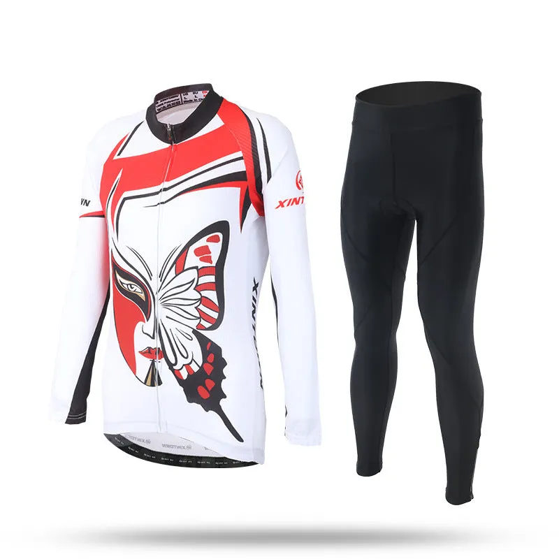 Women's long sleeve cycling jersey in blue wisp colour, 100% polyester mesh fabric, sport close cut