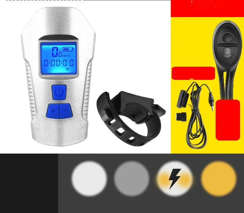 LED bicycle light front light with T6 wick 350 lumens ABS black