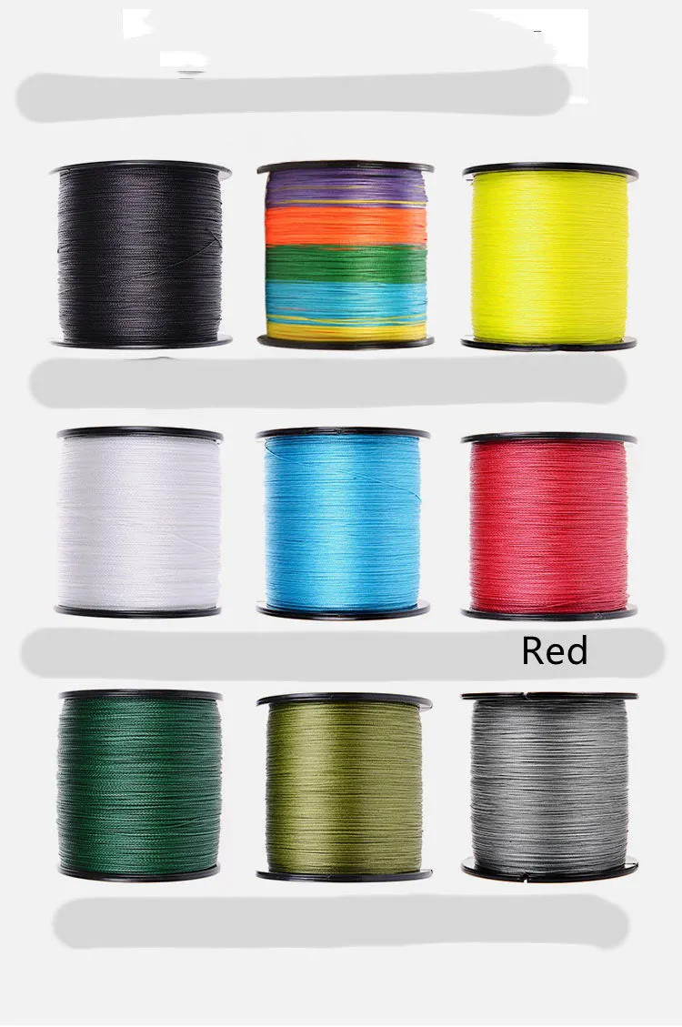 PE braided fishing line spool 500 metres 6-300LB multiple colours and sizes for hook drop spinning wheels