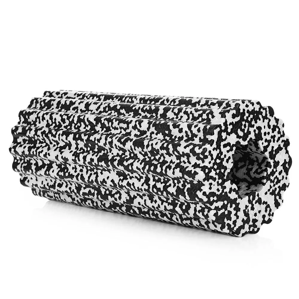 MILY SPORT high density EPP foam roller 32 x 14 cm in black for muscle massage and recovery