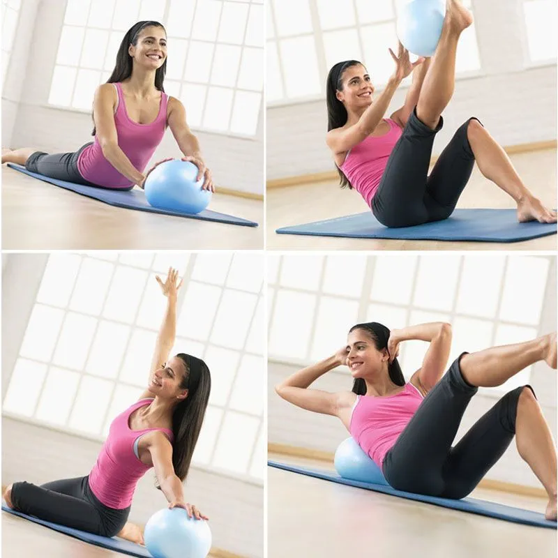 25 cm thickened explosion-proof yoga ball in purple for pregnancy and children's balance exercises