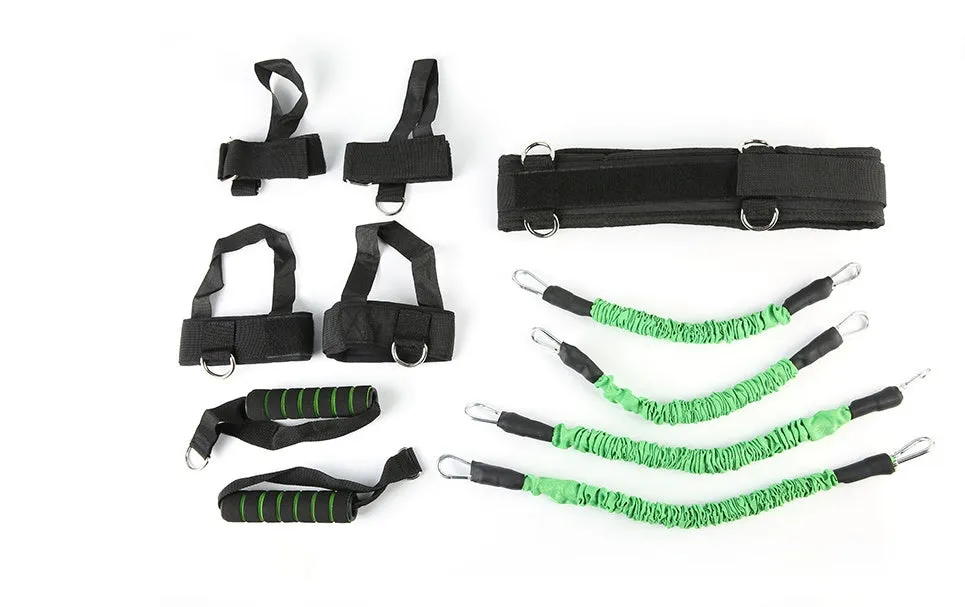 Dudley Bounce Trainer Rally latex resistance band boxing suit in black for strength conditioning