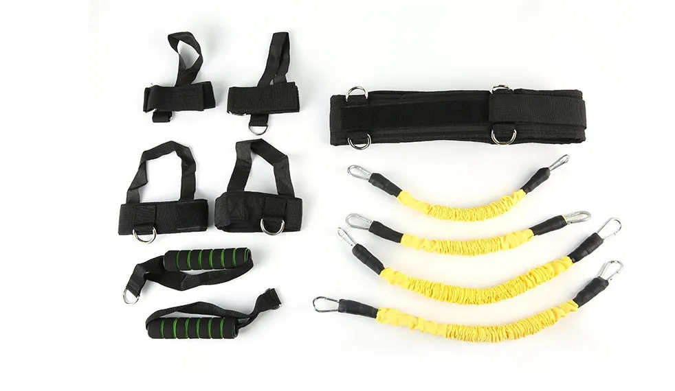 Dudley Bounce Trainer Rally latex resistance band boxing suit in black for strength conditioning