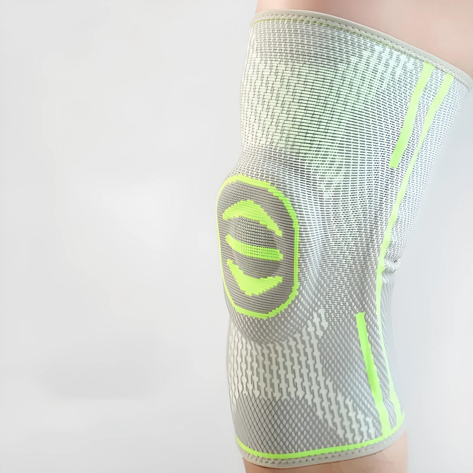 Green cotton mountaineering knee pad for sports protection