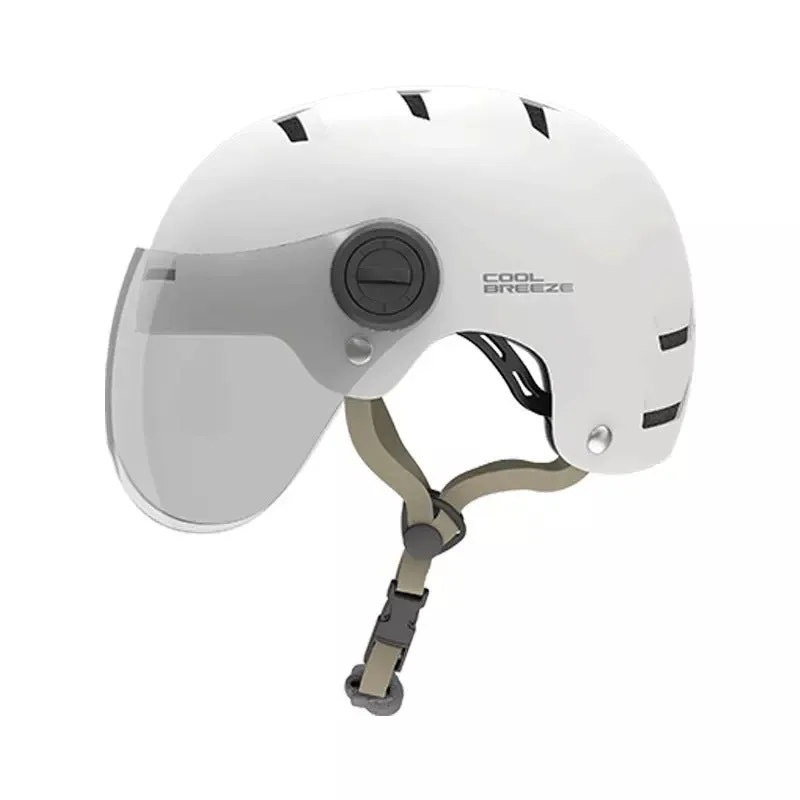 Cool Breeze Riding Helmet in grey, Style A, with cushioning and anti-impact ABS shell for cycling and skateboarding