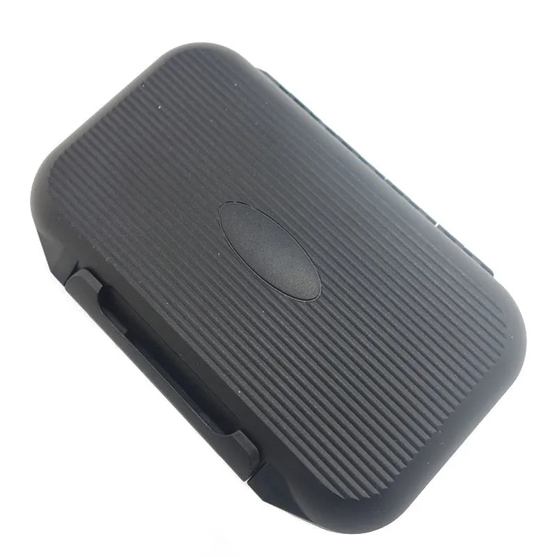 Fishing Double-sided Waterproof Fly Box Fly Fishing Gear Box ABS Impact-resistant Plastic 135x80x30mm with Silicone Sealing Ring and Foam Insert Black Lure Storage Case