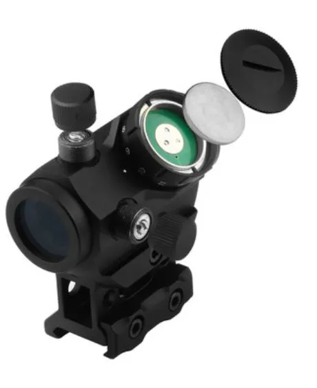 Feyachi 4 MOA red dot sight with aluminium body, 22mm objective lens, and dual mount options