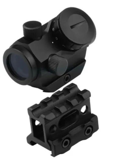 Feyachi 4 MOA red dot sight with aluminium body, 22mm objective lens, and dual mount options