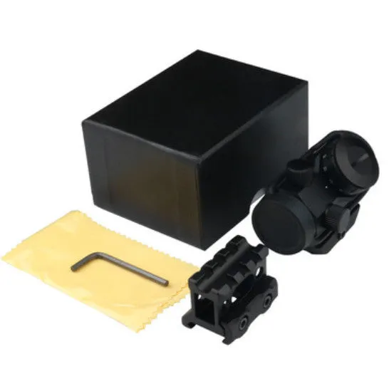 Feyachi 4 MOA red dot sight with aluminium body, 22mm objective lens, and dual mount options