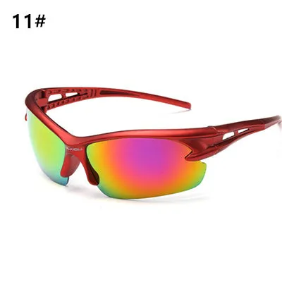 Cycling sunglasses with polarized lens, UV400 protection, black frame gray film, elastic paint frame, universal fit