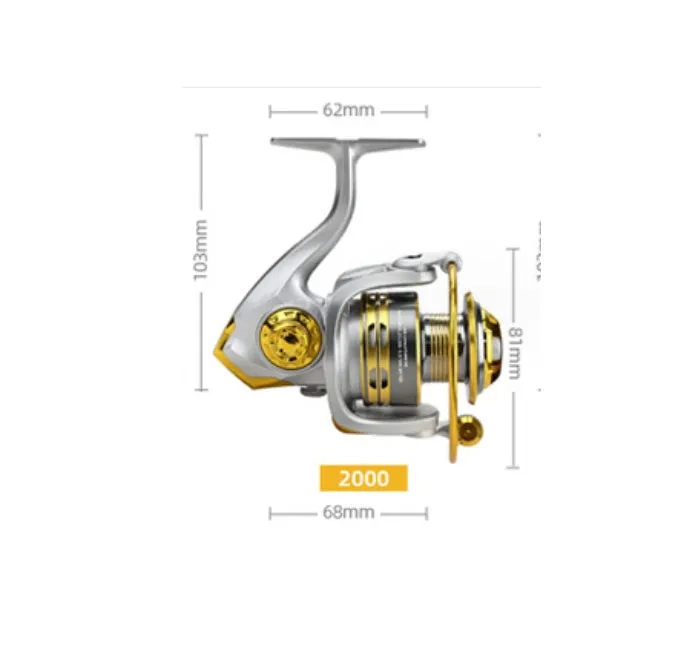 All metal diagonal CNC spinning reel sea fishing wheel with rocker design, black, SAG model