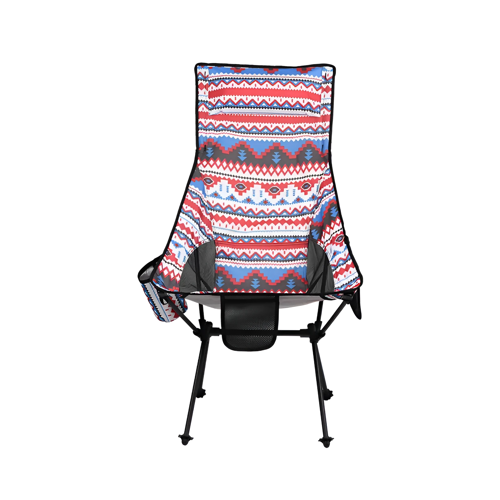 Large moon chair with aluminium alloy frame in red
