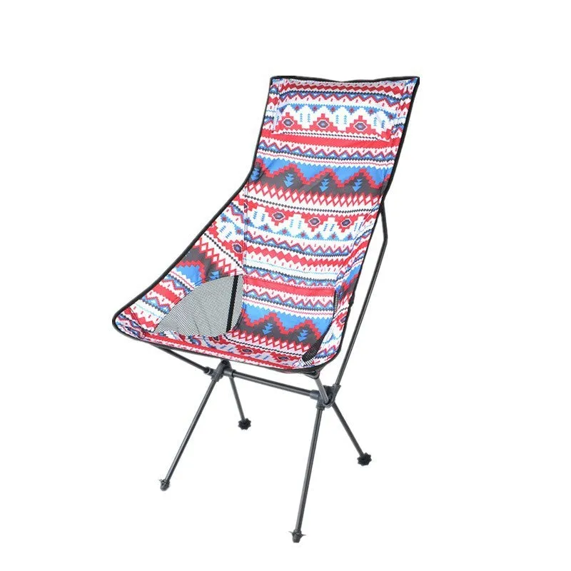 Large moon chair with aluminium alloy frame in red