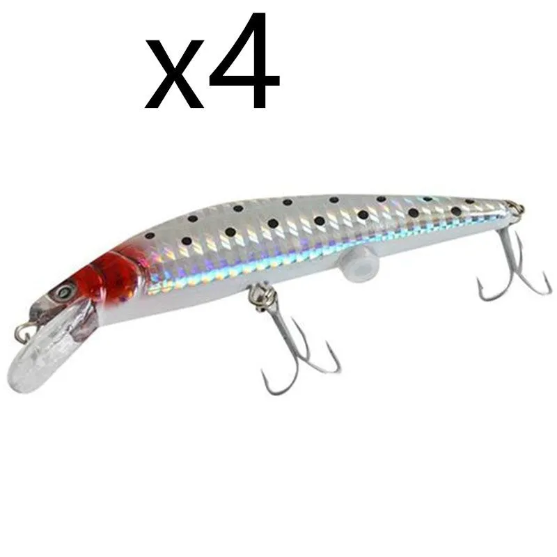 Rechargeable twitching fish lure with USB charging, lights up in the dark