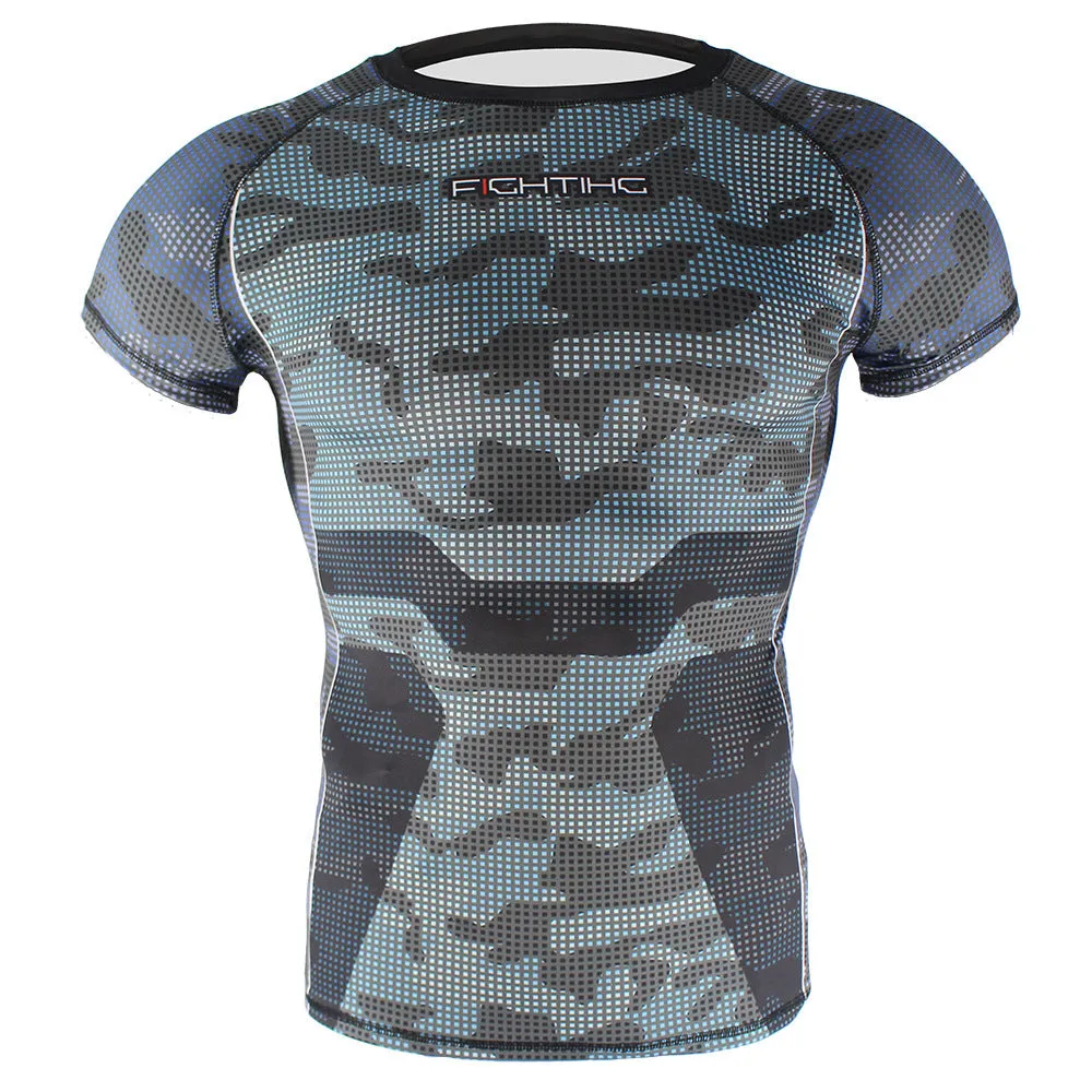 Running fitness wear-resistant tights suit in chlorine fiber fabric, two-piece set with top and trousers