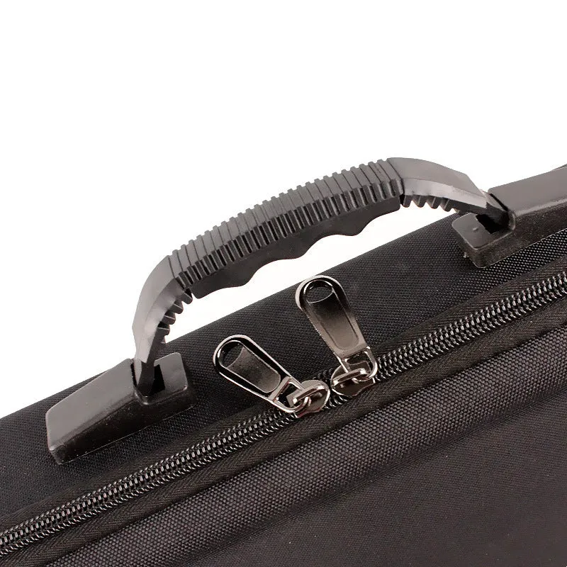Black EVA fishing tackle bag for rods and reels, F50 long model