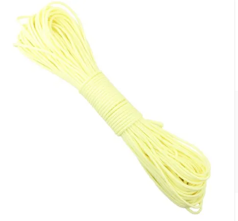 Luminous 9-core paracord rope glow in the dark camping outdoor safety 7.5m 5mm 550lb blue