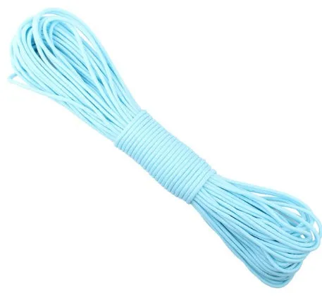 Luminous 9-core paracord rope glow in the dark camping outdoor safety 7.5m 5mm 550lb blue