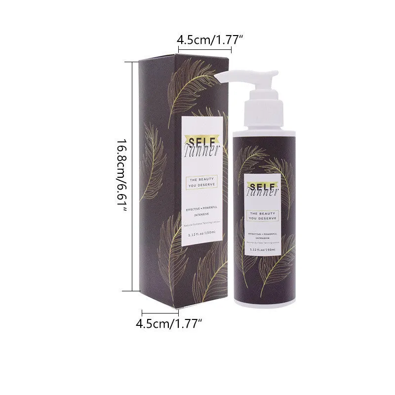 Sun-free black lotion natural bronze body cream 150ml in standard pack for even skin tone