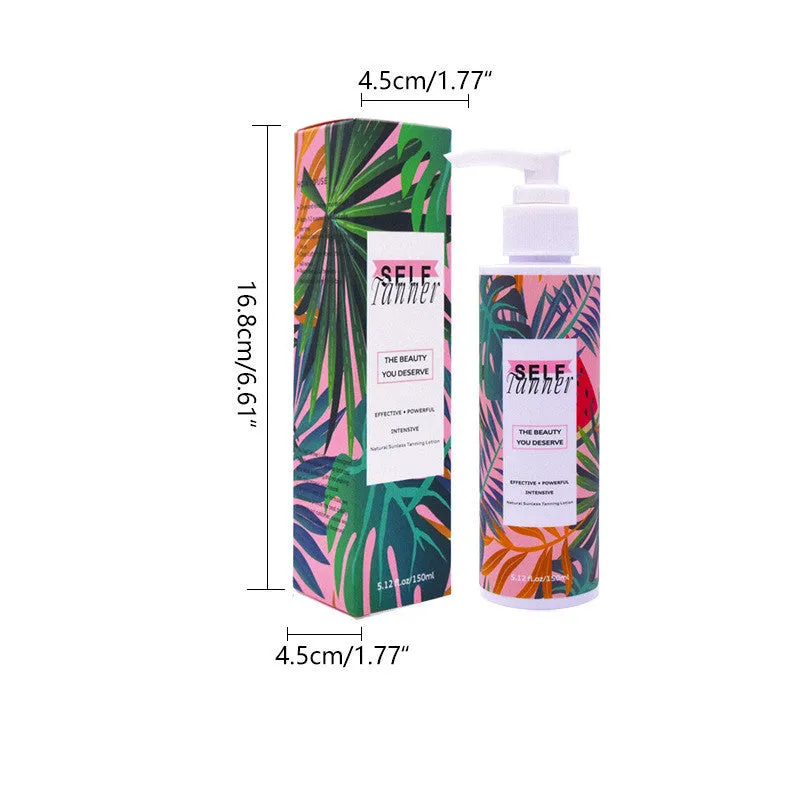 Sun-free black lotion natural bronze body cream 150ml in standard pack for even skin tone