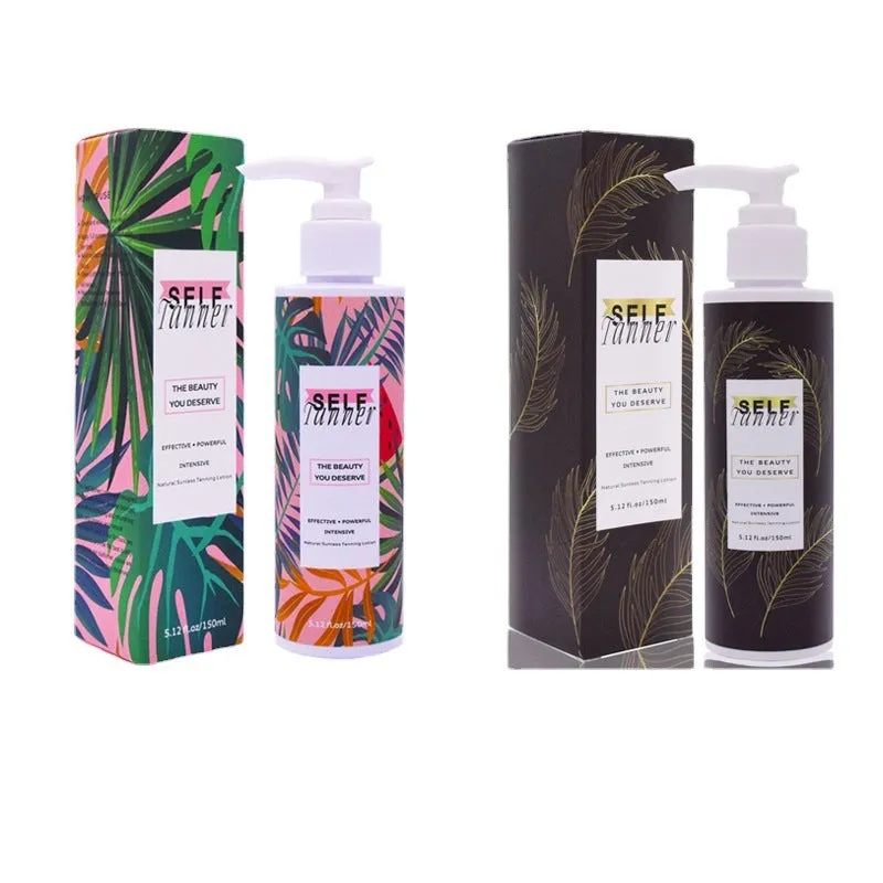 Sun-free black lotion natural bronze body cream 150ml in standard pack for even skin tone
