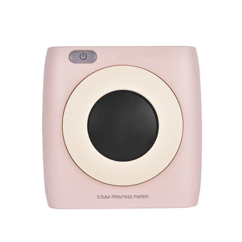 New Student Mini Photo Printer with USB interface, thermal paper, 83x85x45mm size, white model