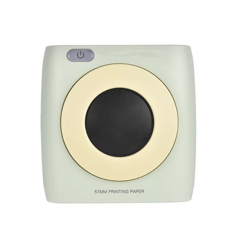 New Student Mini Photo Printer with USB interface, thermal paper, 83x85x45mm size, white model