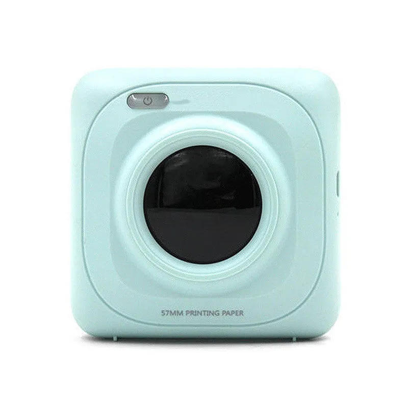 New Student Mini Photo Printer with USB interface, thermal paper, 83x85x45mm size, white model