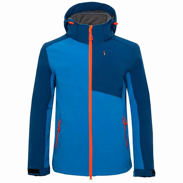 Men's outdoor mountaineering storm suit windbreaker soft shell suit in polyester blend, available in multiple colours