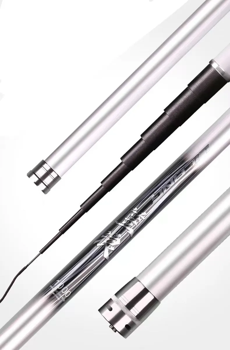 Super light carbon nest fishing rod 8-15 metres in silver and gold for platform fishing