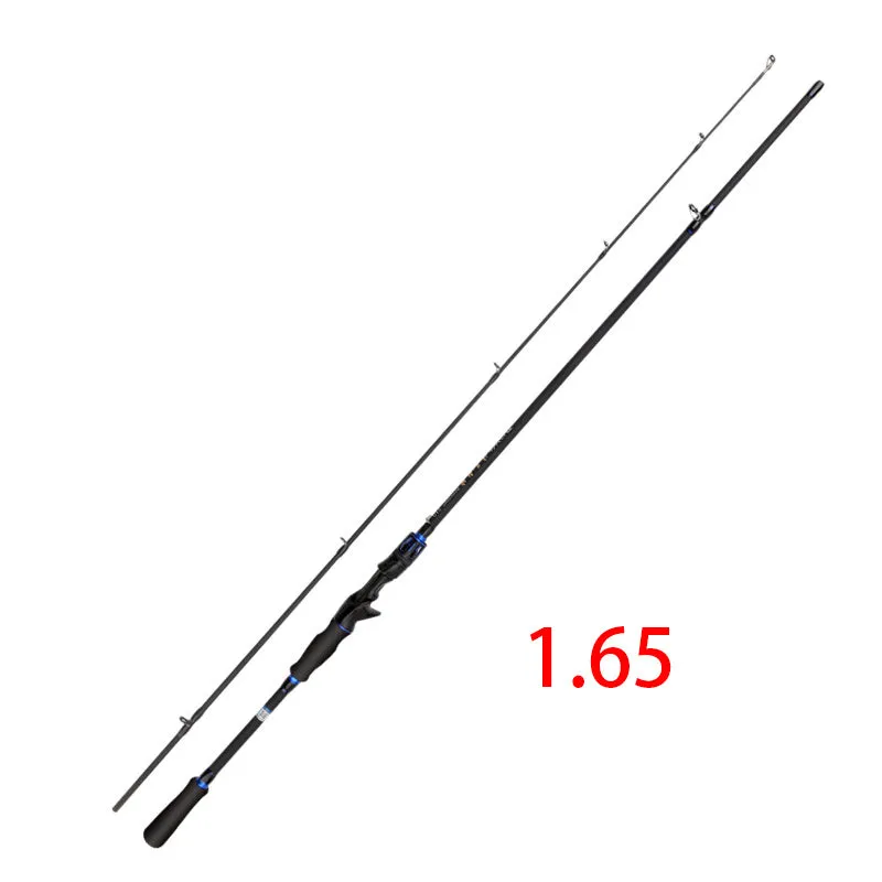 Carbon Luya long-range fishing rod in red, 1.8m two-section design for sea fishing