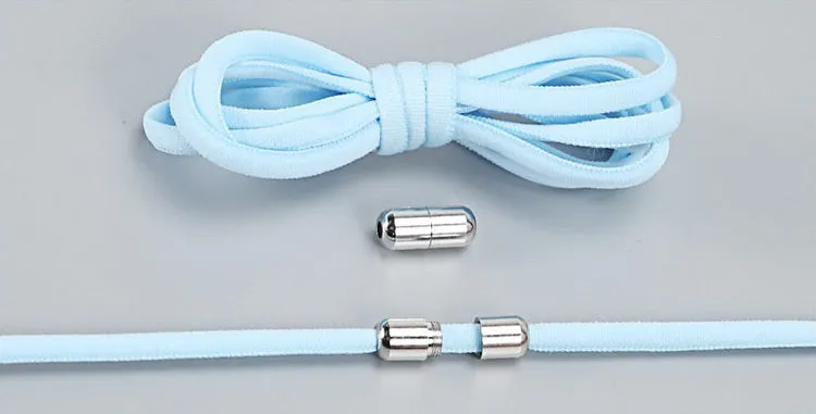 Lazy Laces no-tie elastic shoelaces with metal buckle, 105cm length, multiple colours