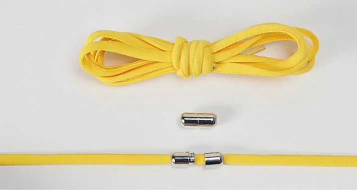Lazy Laces no-tie elastic shoelaces with metal buckle, 105cm length, multiple colours