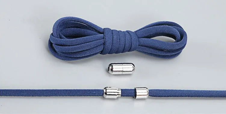 Lazy Laces no-tie elastic shoelaces with metal buckle, 105cm length, multiple colours