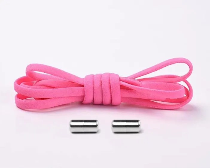 Lazy Laces no-tie elastic shoelaces with metal buckle, 105cm length, multiple colours
