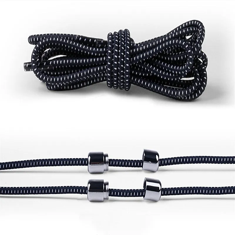 Lazy Laces no-tie elastic shoelaces with metal buckle, 105cm length, multiple colours