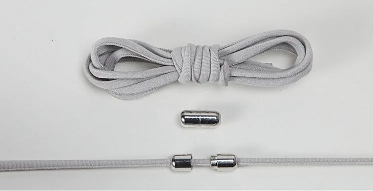Lazy Laces no-tie elastic shoelaces with metal buckle, 105cm length, multiple colours