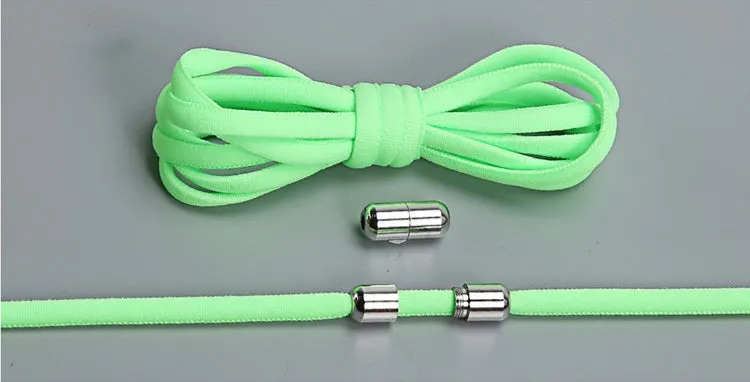 Lazy Laces no-tie elastic shoelaces with metal buckle, 105cm length, multiple colours