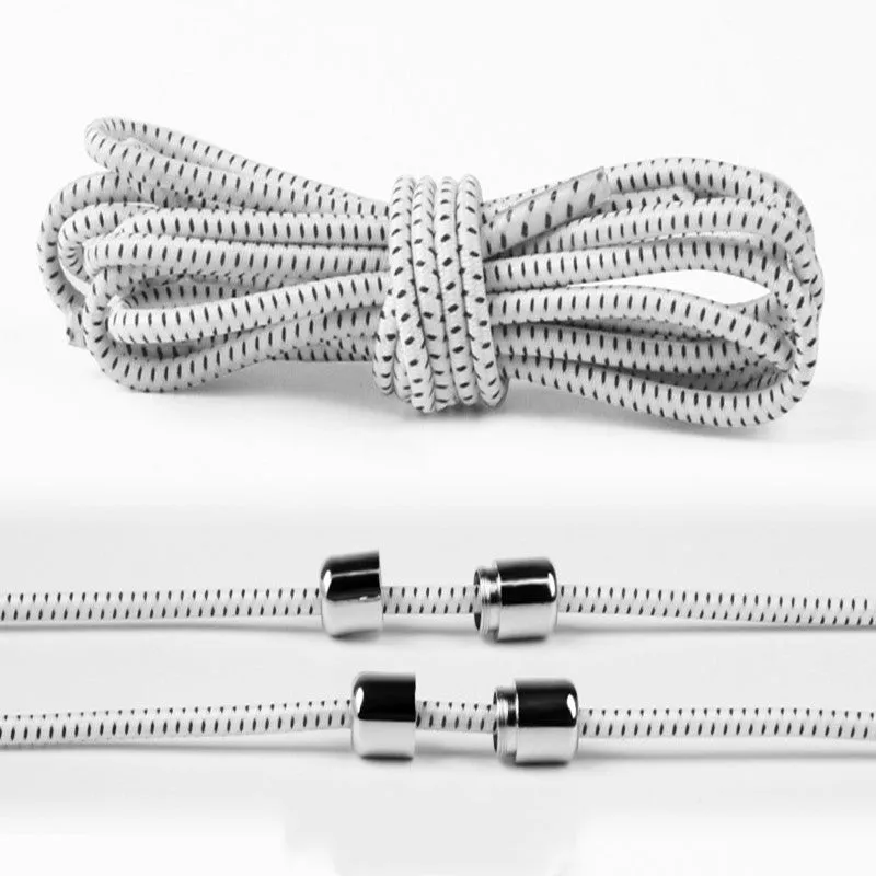 Lazy Laces no-tie elastic shoelaces with metal buckle, 105cm length, multiple colours