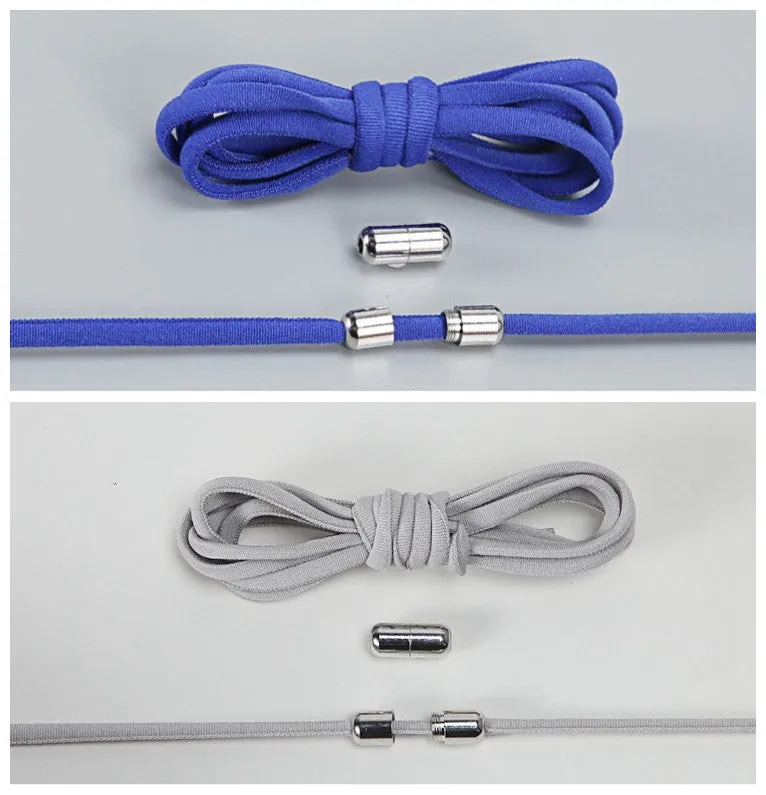 Lazy Laces no-tie elastic shoelaces with metal buckle, 105cm length, multiple colours