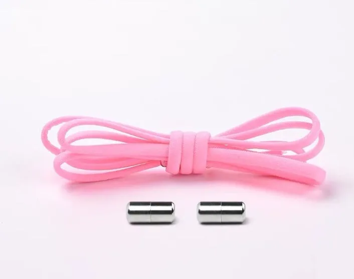 Lazy Laces no-tie elastic shoelaces with metal buckle, 105cm length, multiple colours