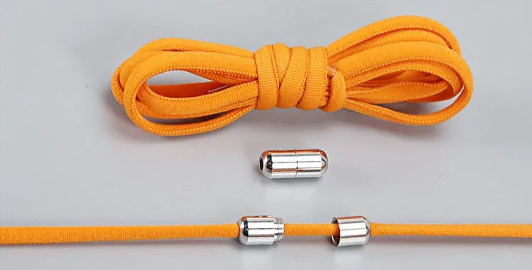 Lazy Laces no-tie elastic shoelaces with metal buckle, 105cm length, multiple colours