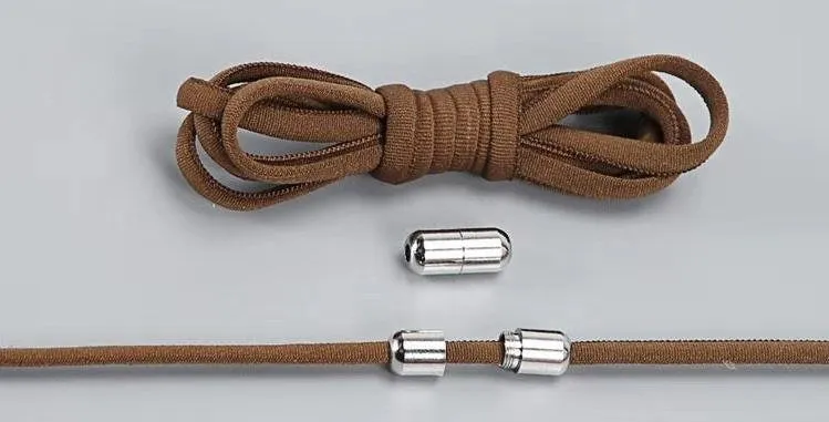 Lazy Laces no-tie elastic shoelaces with metal buckle, 105cm length, multiple colours