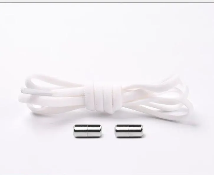 Lazy Laces no-tie elastic shoelaces with metal buckle, 105cm length, multiple colours