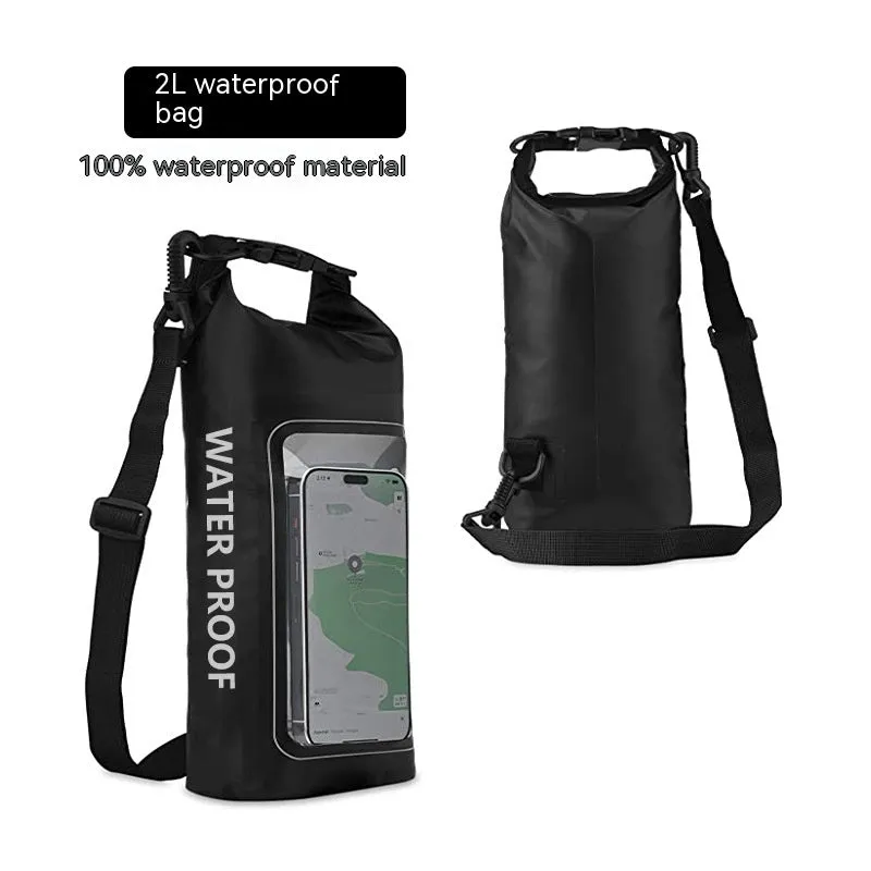 Waterproof PVC mesh crossbody bag for phones in multiple colours with 2L or 5L capacity options